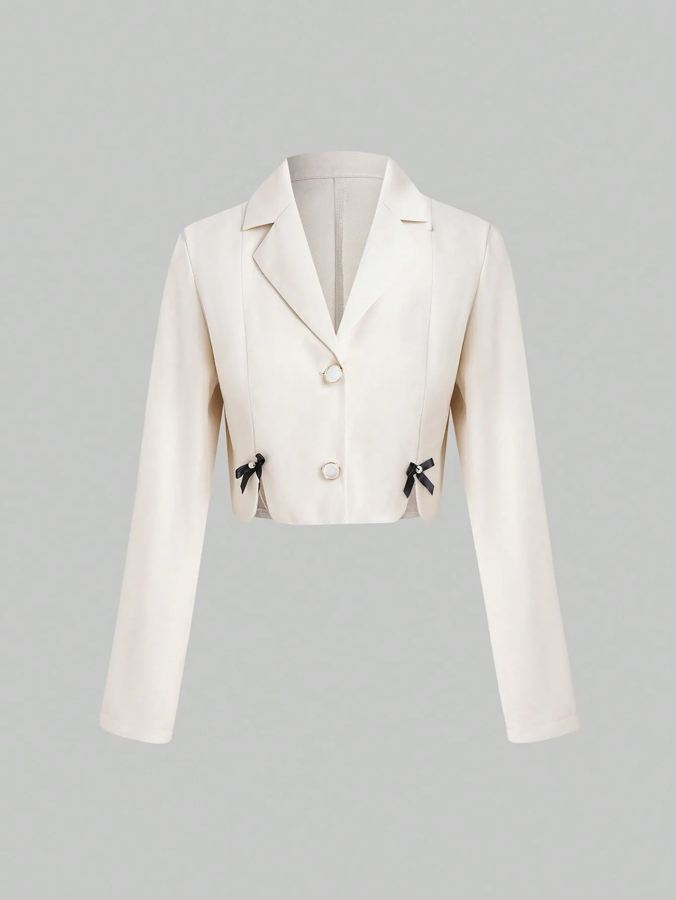 Sweetra Blazer Crop con Lazo y Botón  CR