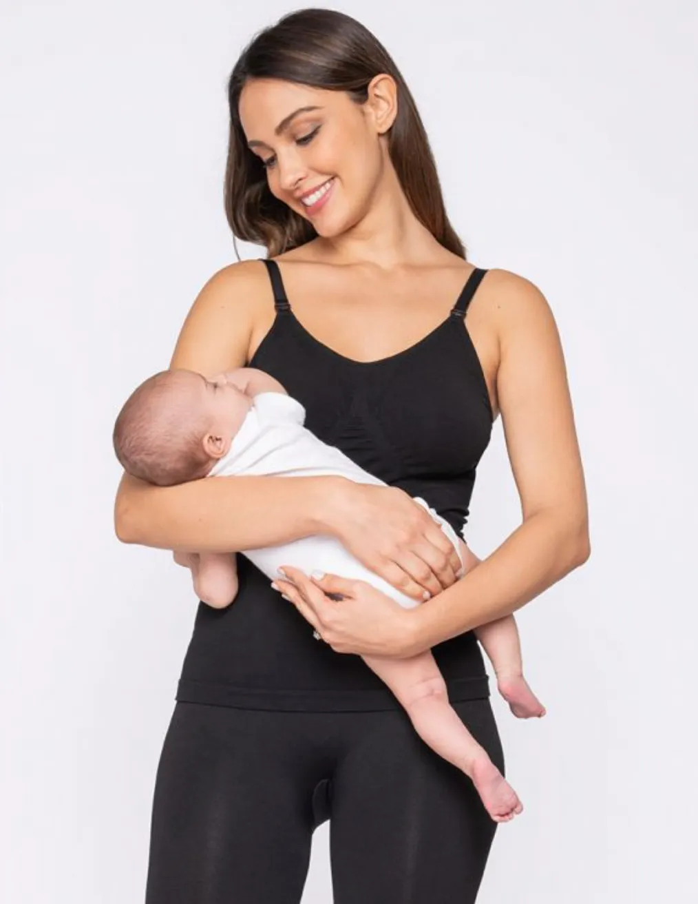 Tali Black Seamless Nursing Tank
