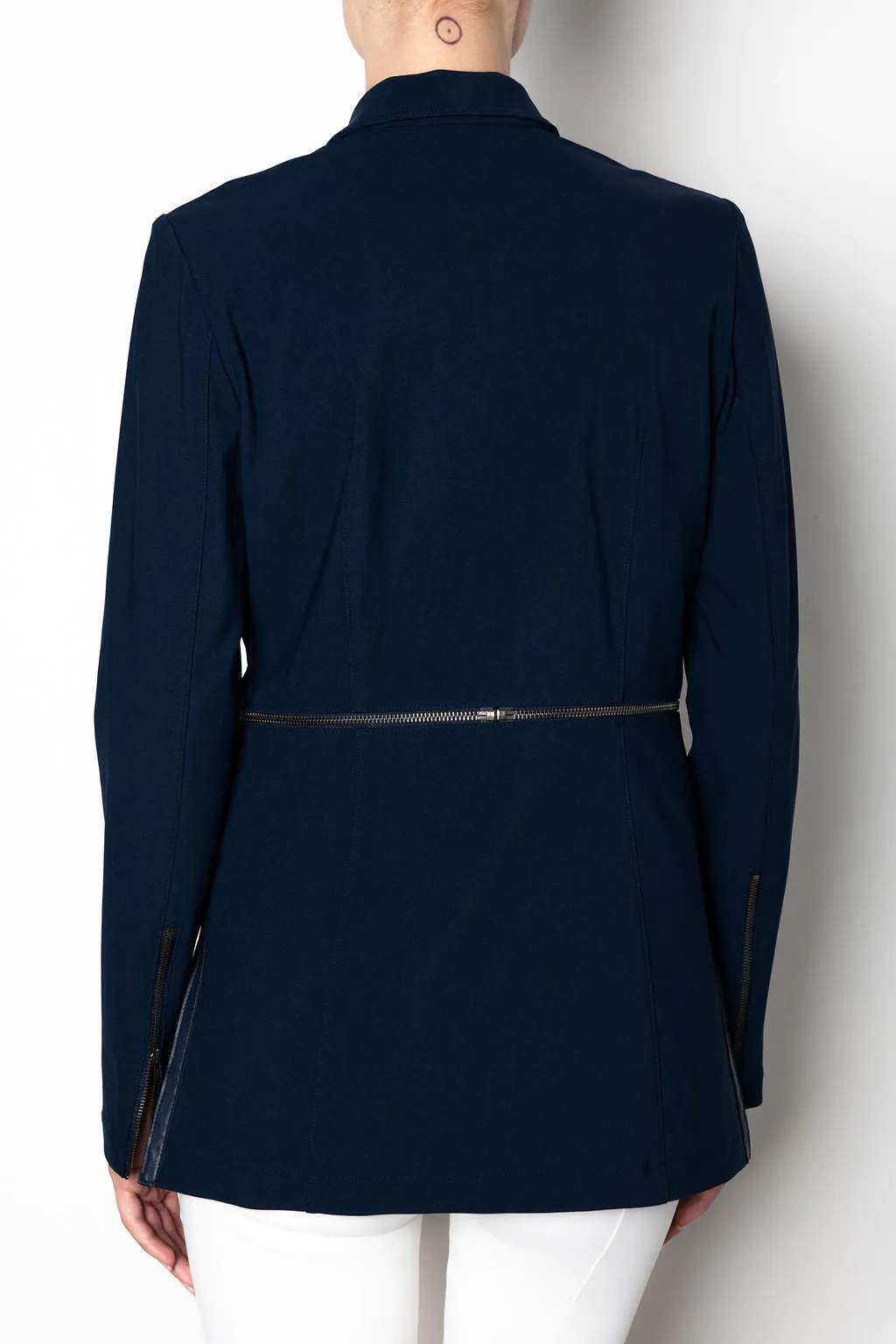 Tech Stretch Shawl Collar Zip Off Blazer - THUNDRA