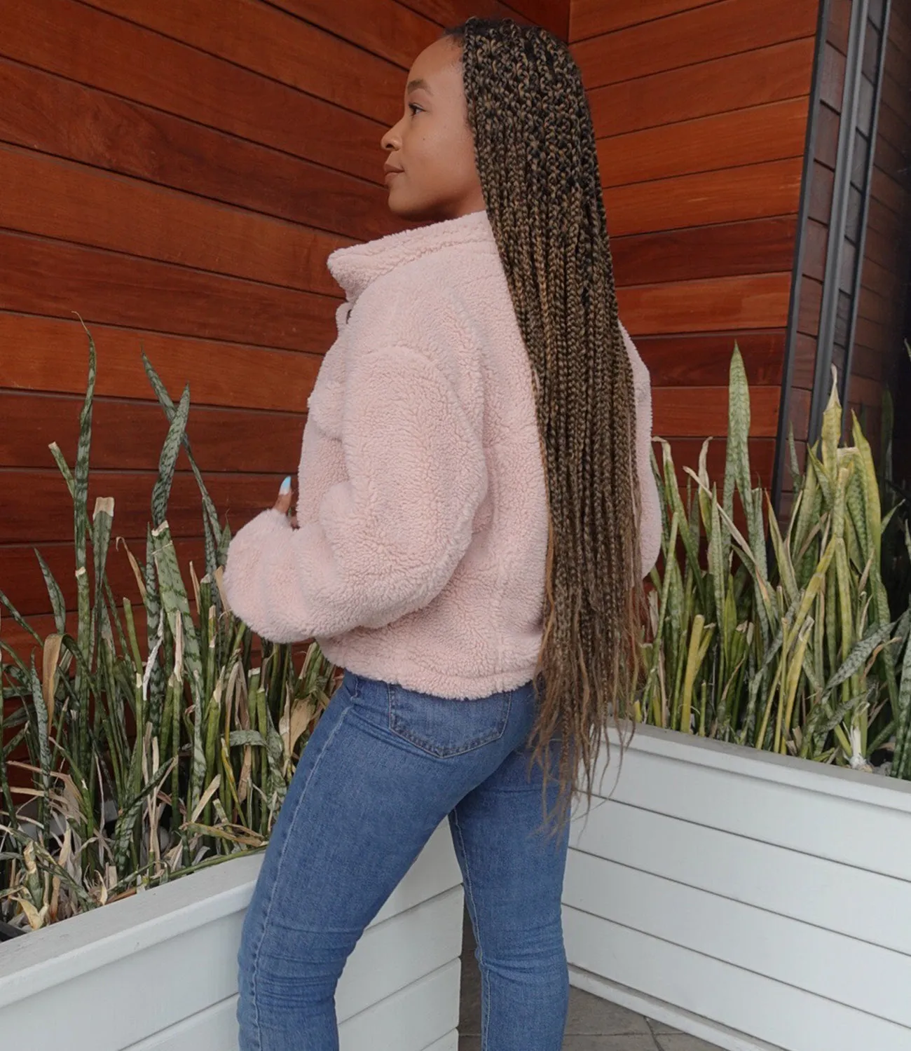 Teddy Bear Jacket(Light Pink)