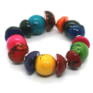 Terra: Multicolor Tagua Beads Bracelet