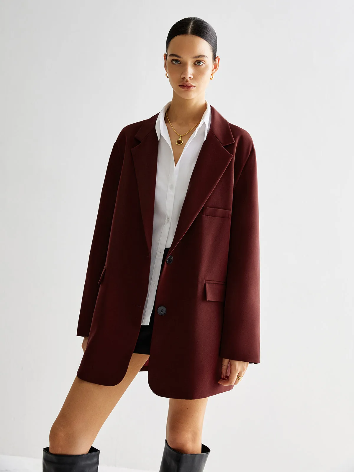 Tie Back Shift Blazer