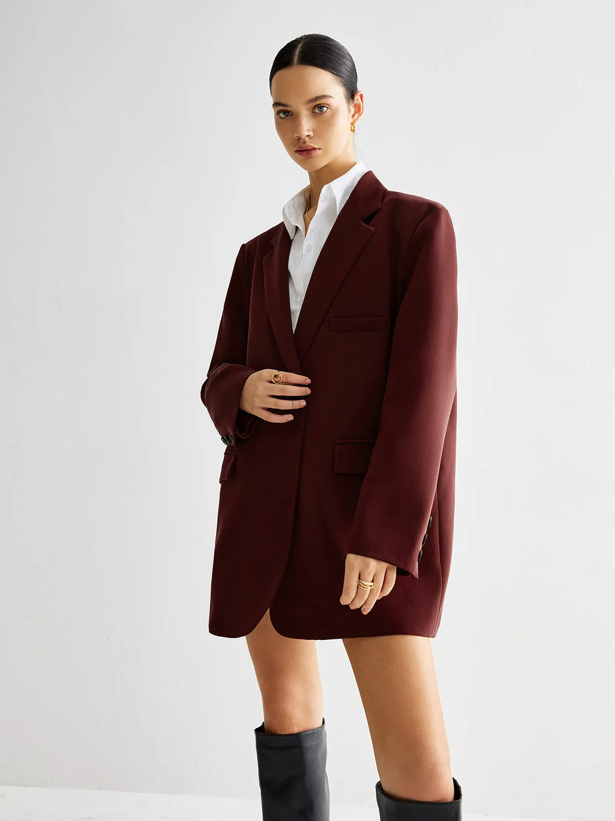 Tie Back Shift Blazer