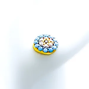 Timeless Beautiful 21k Gold Stone Tops
