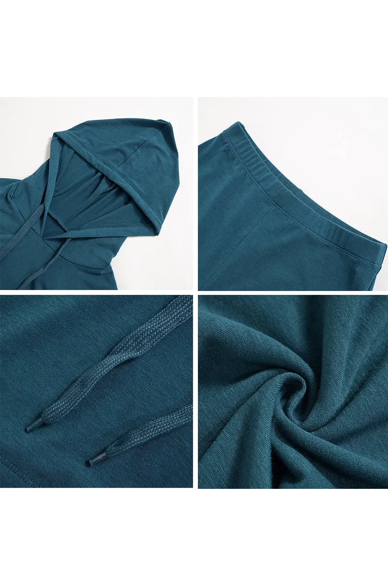 UH827 Hoddie Long Sleeve Top and Pants Set