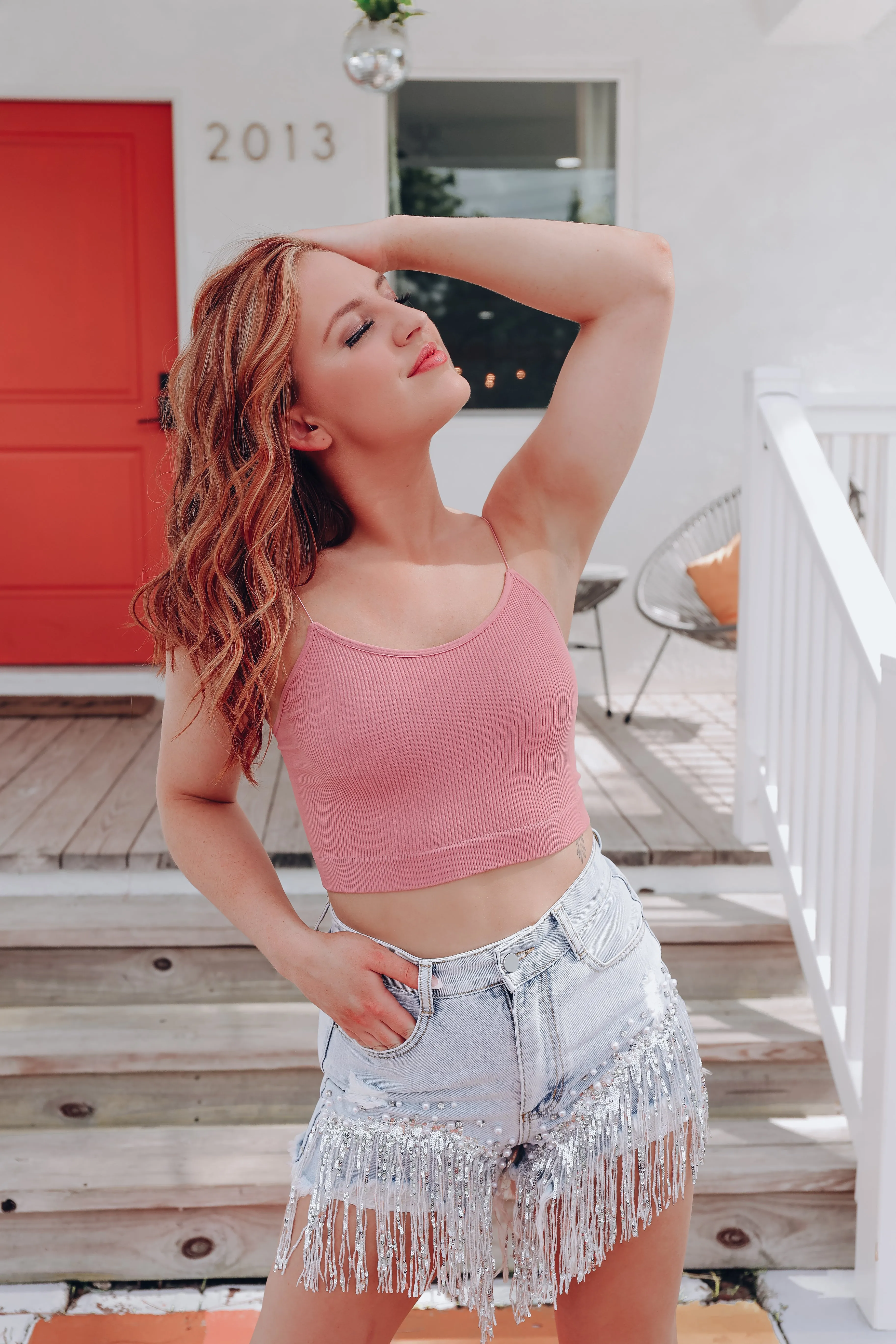 Ultimate Ribbed Brami - Light Rose