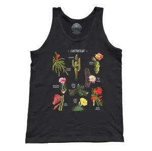 Unisex Cactus Botanical Chart Tank Top