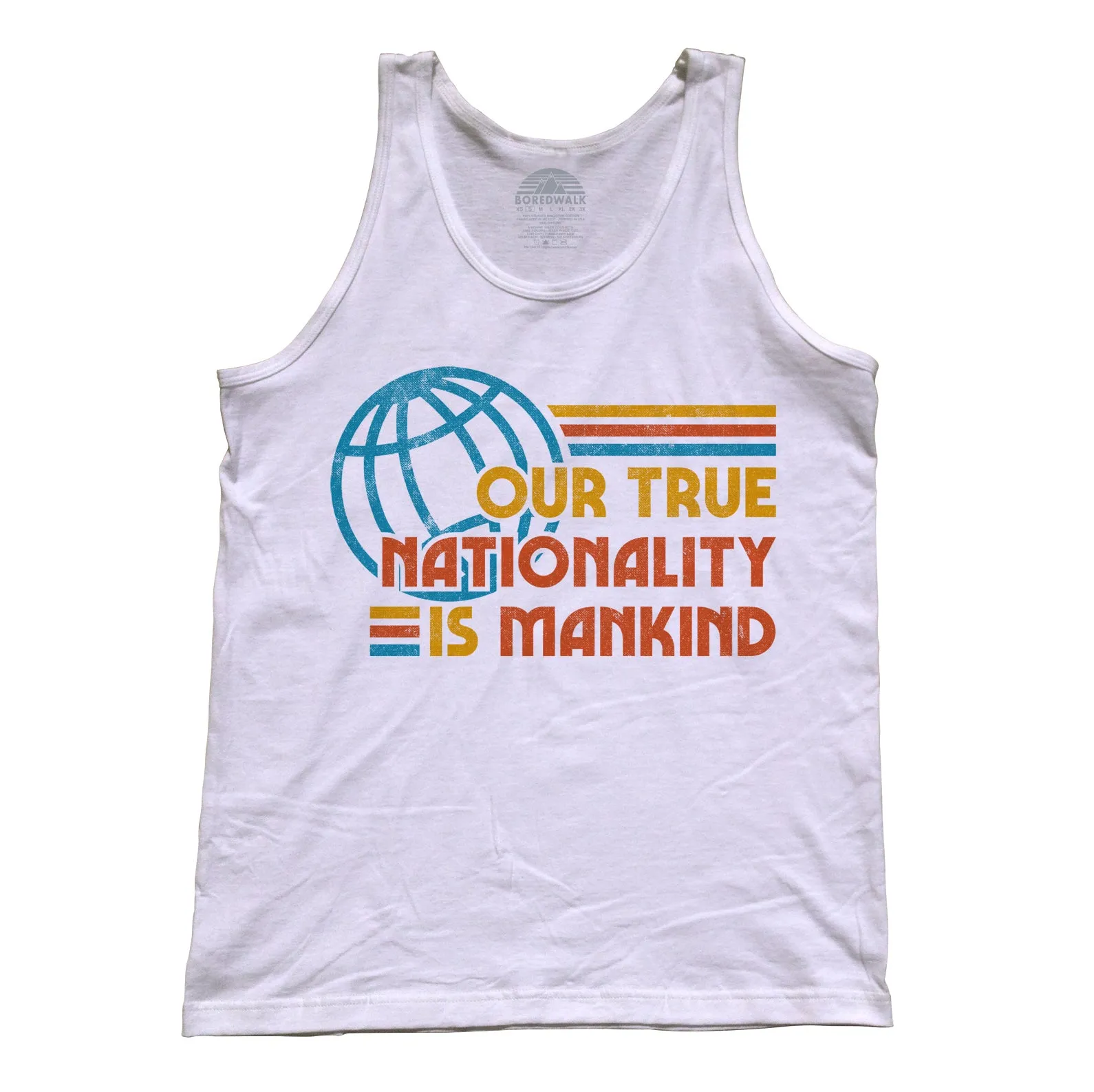 Unisex Our True Nationality is Mankind Tank Top