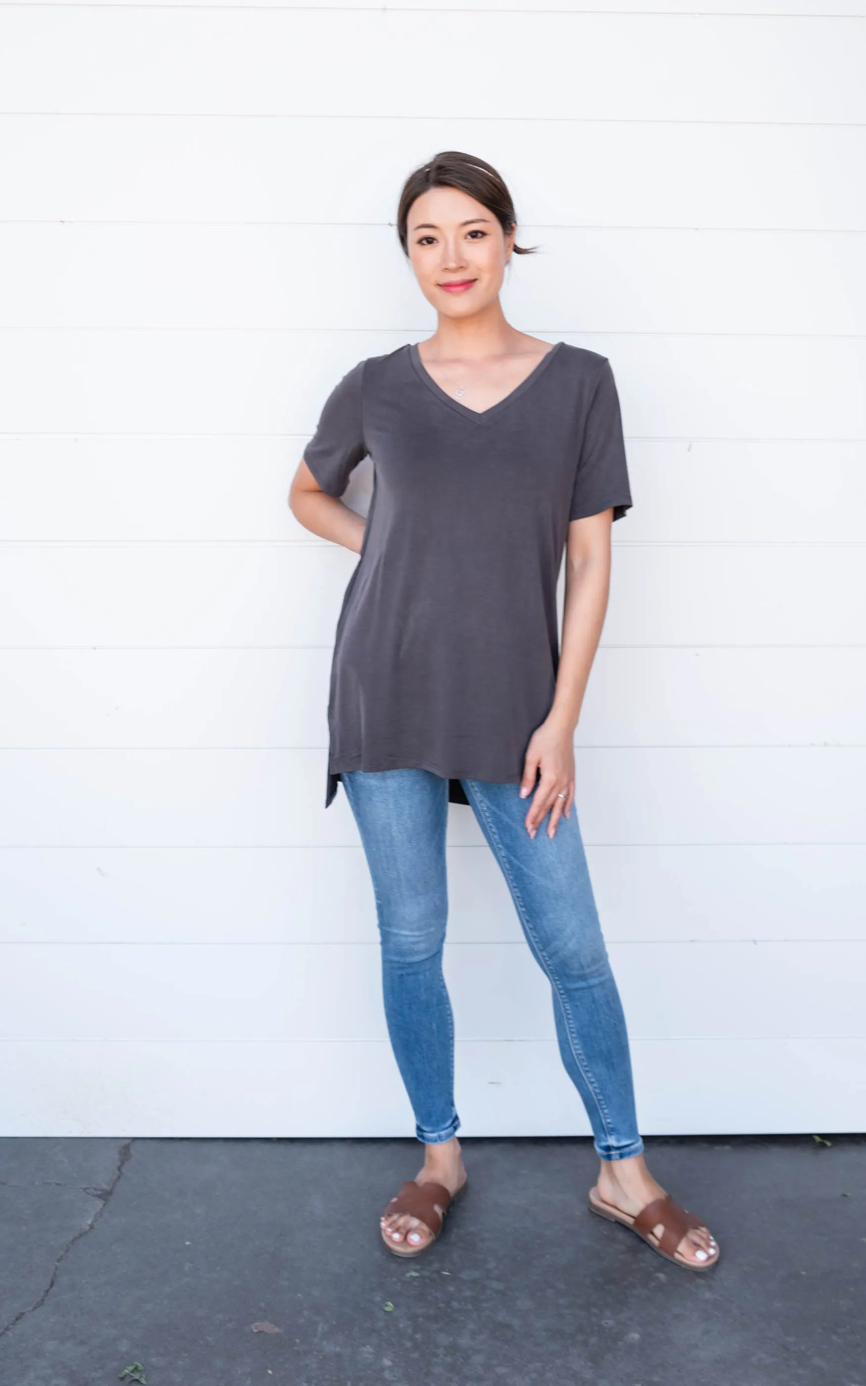 V-Neck So Soft Modal Tee - Final Sale