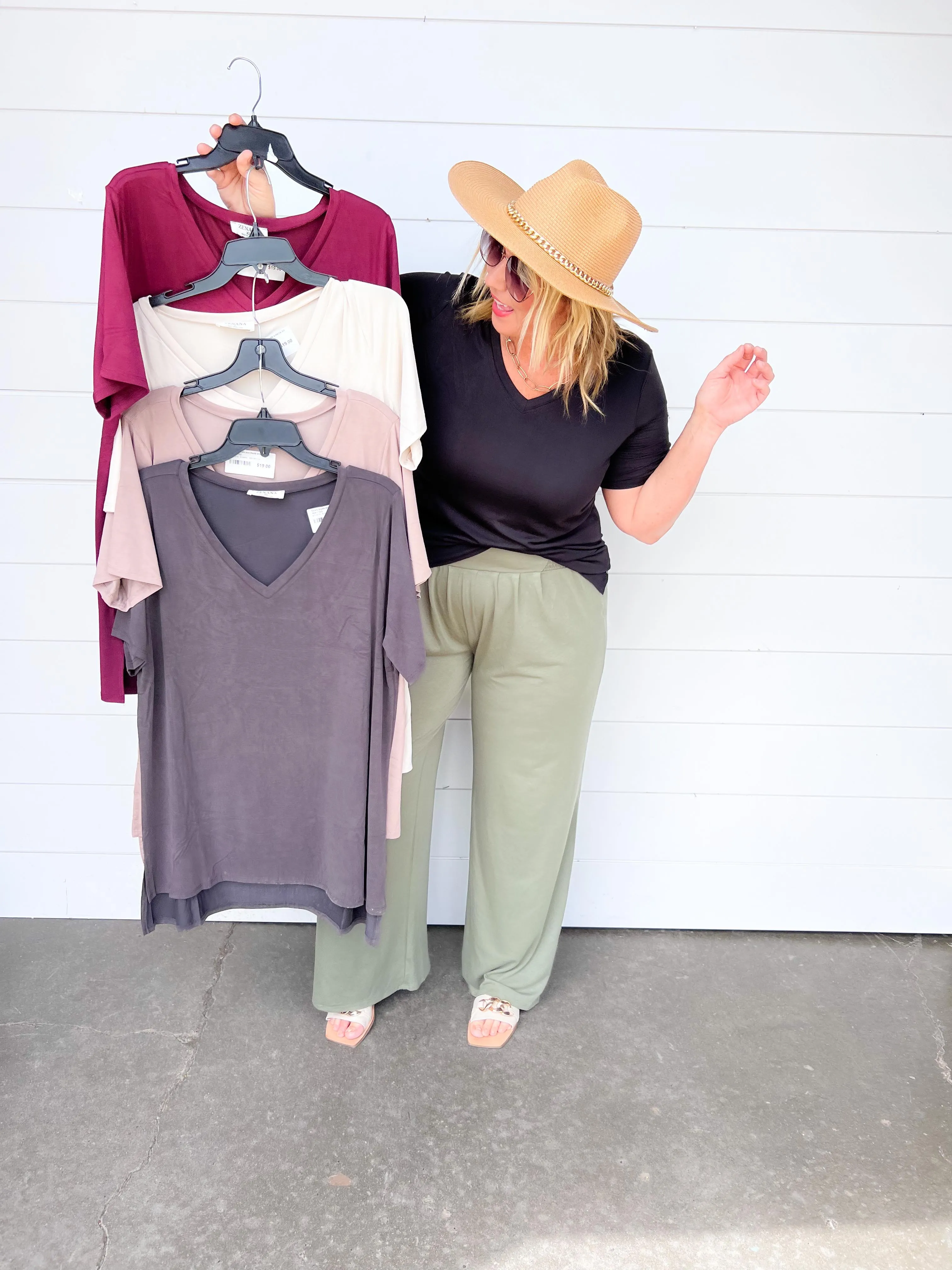V-Neck So Soft Modal Tee - Final Sale