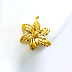 Versatile Vibrant 22k Gold Top Earrings