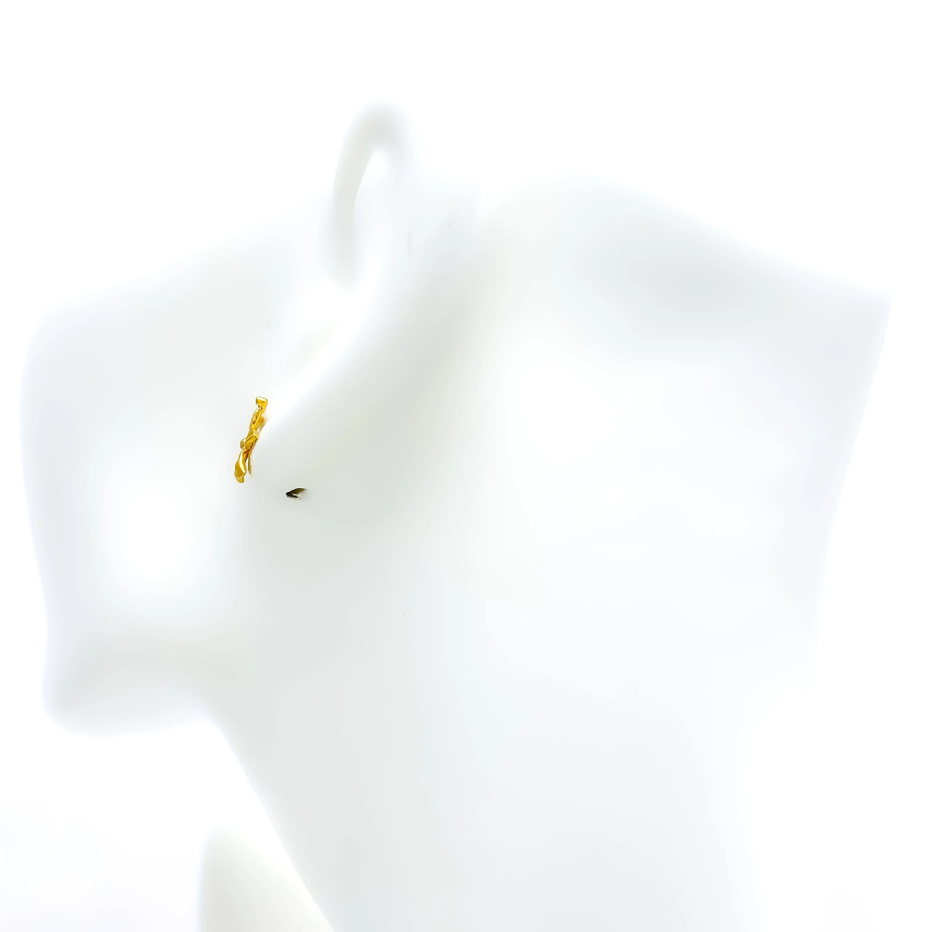Versatile Vibrant 22k Gold Top Earrings