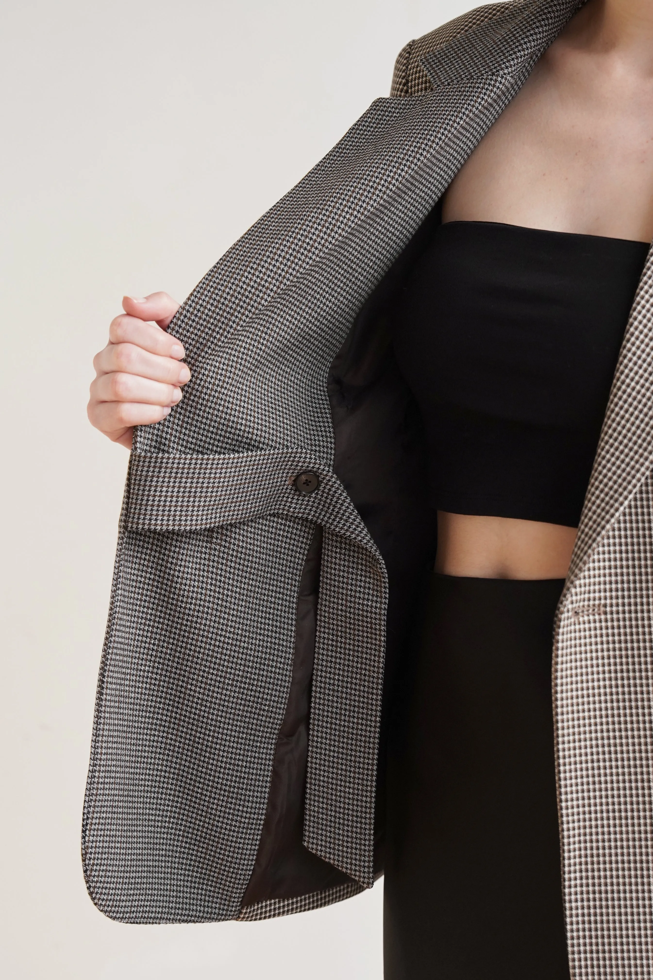 Victoria Houndstooth Blazer