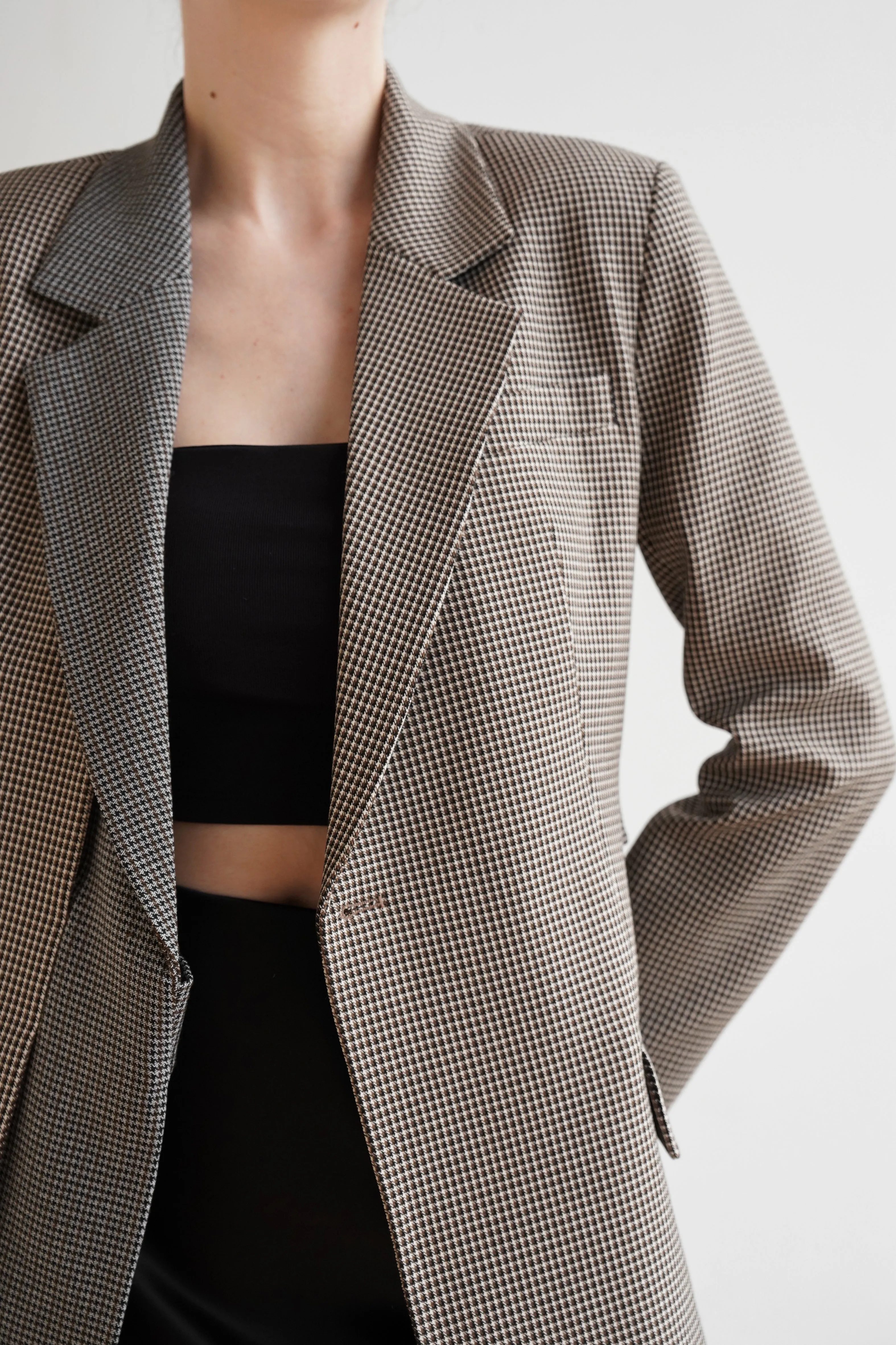 Victoria Houndstooth Blazer