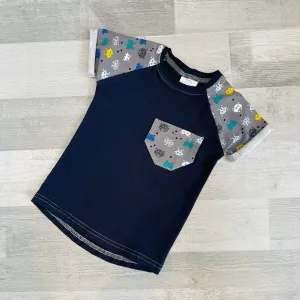 Video Games Short Sleeve Tee with Chest Pocket