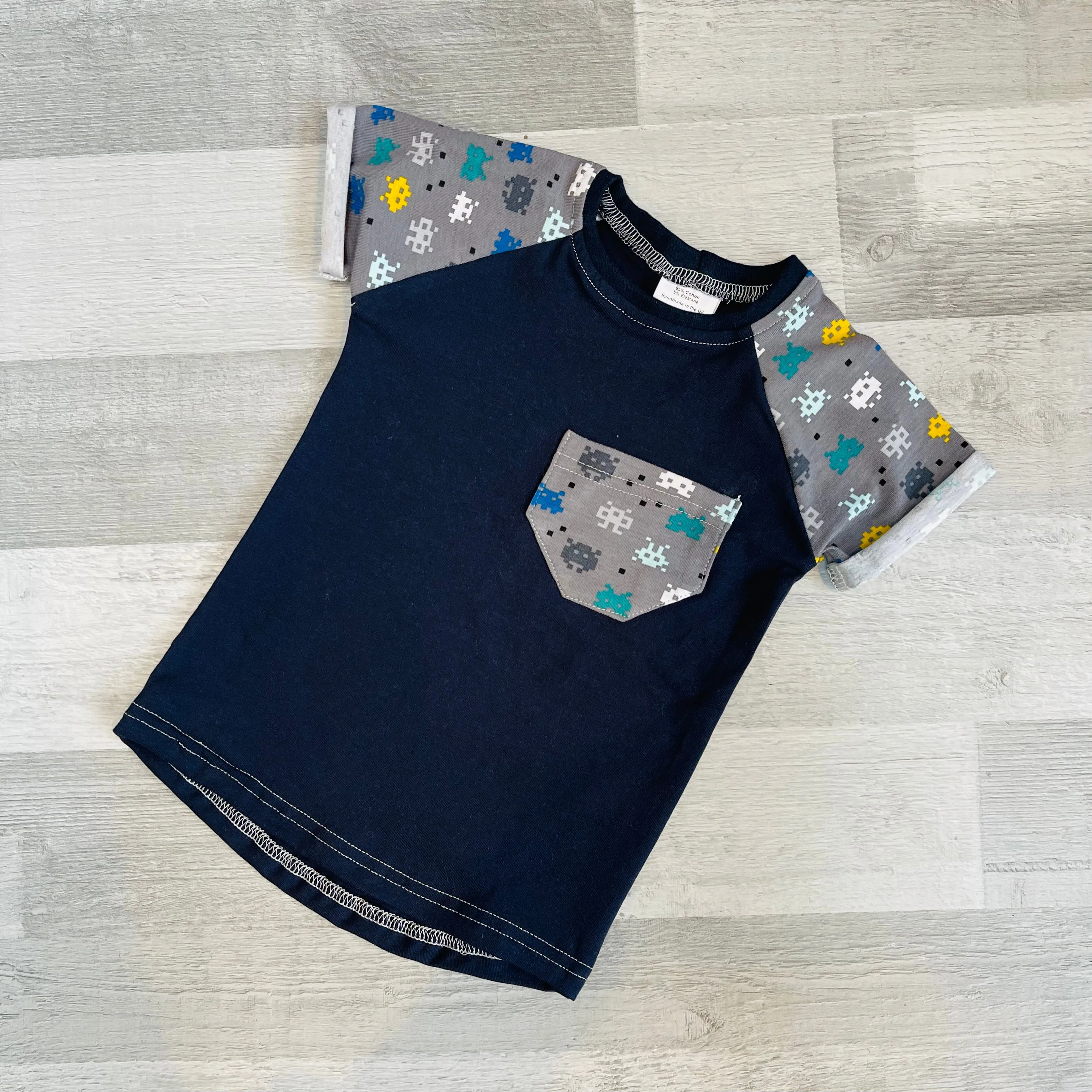 Video Games Short Sleeve Tee with Chest Pocket