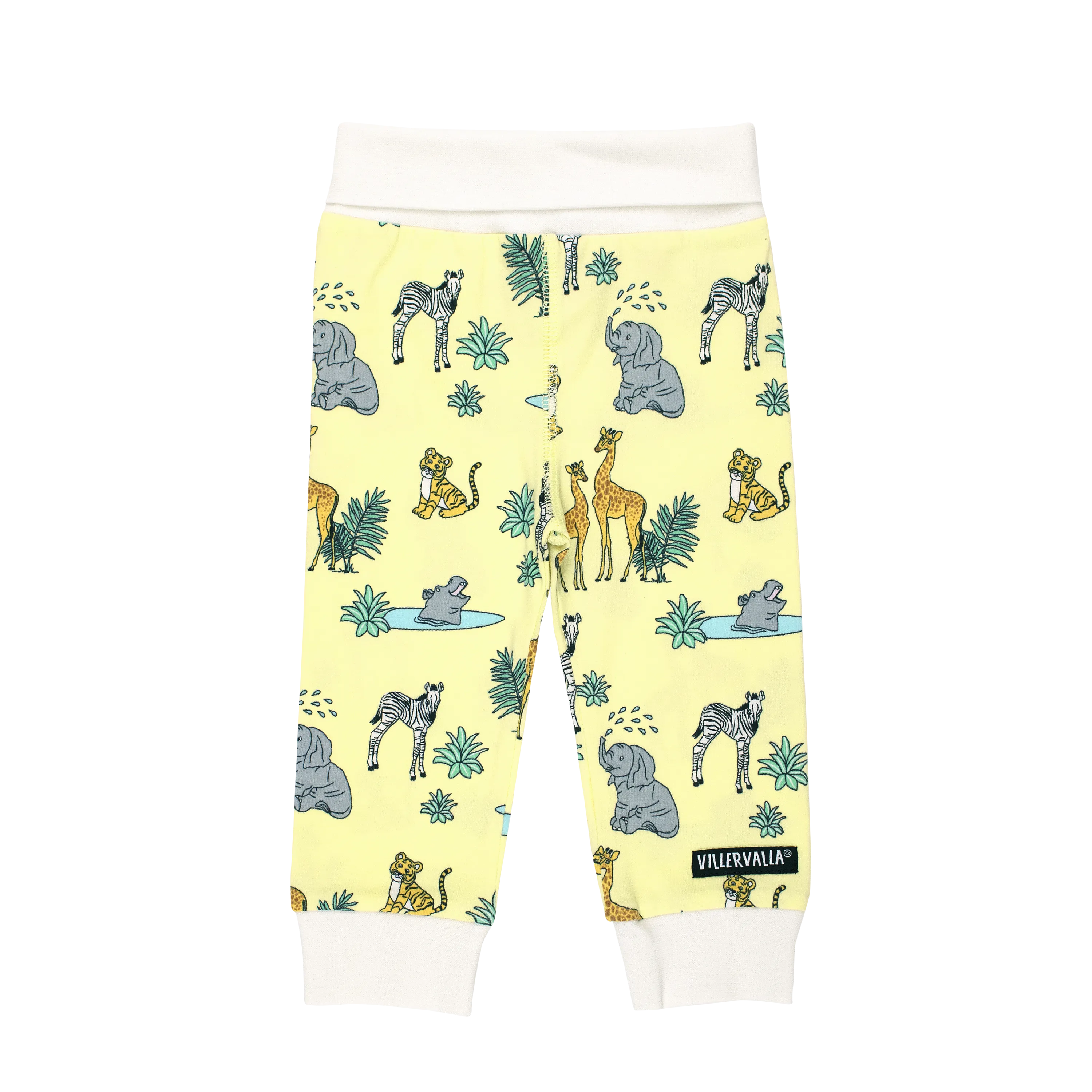 Villervalla - Comfy Pants - New Born Safari - Lemon