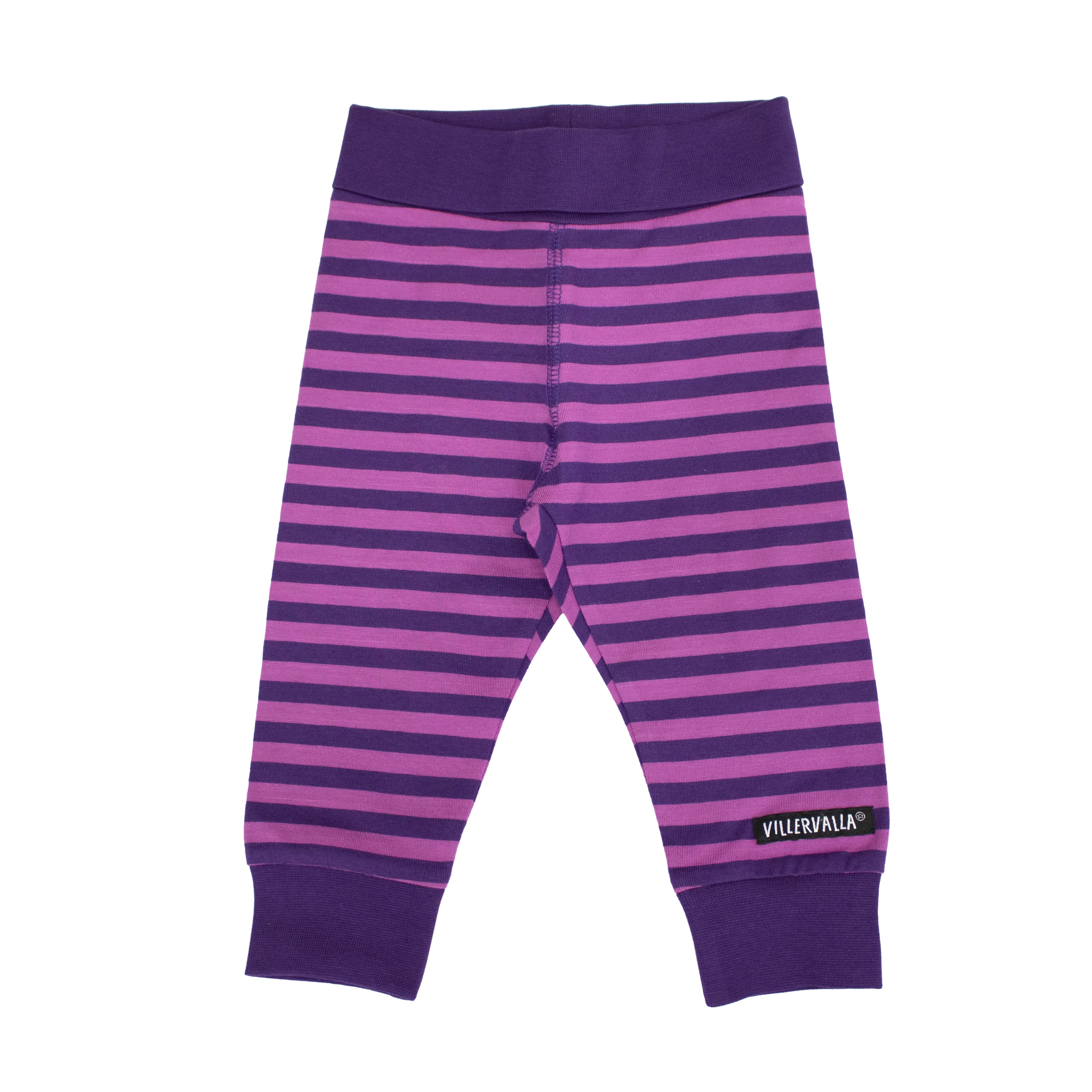 Villervalla - Comfy Pants - Stripes - Lotus/Aubergine