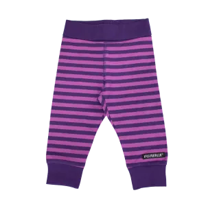 Villervalla - Comfy Pants - Stripes - Lotus/Aubergine