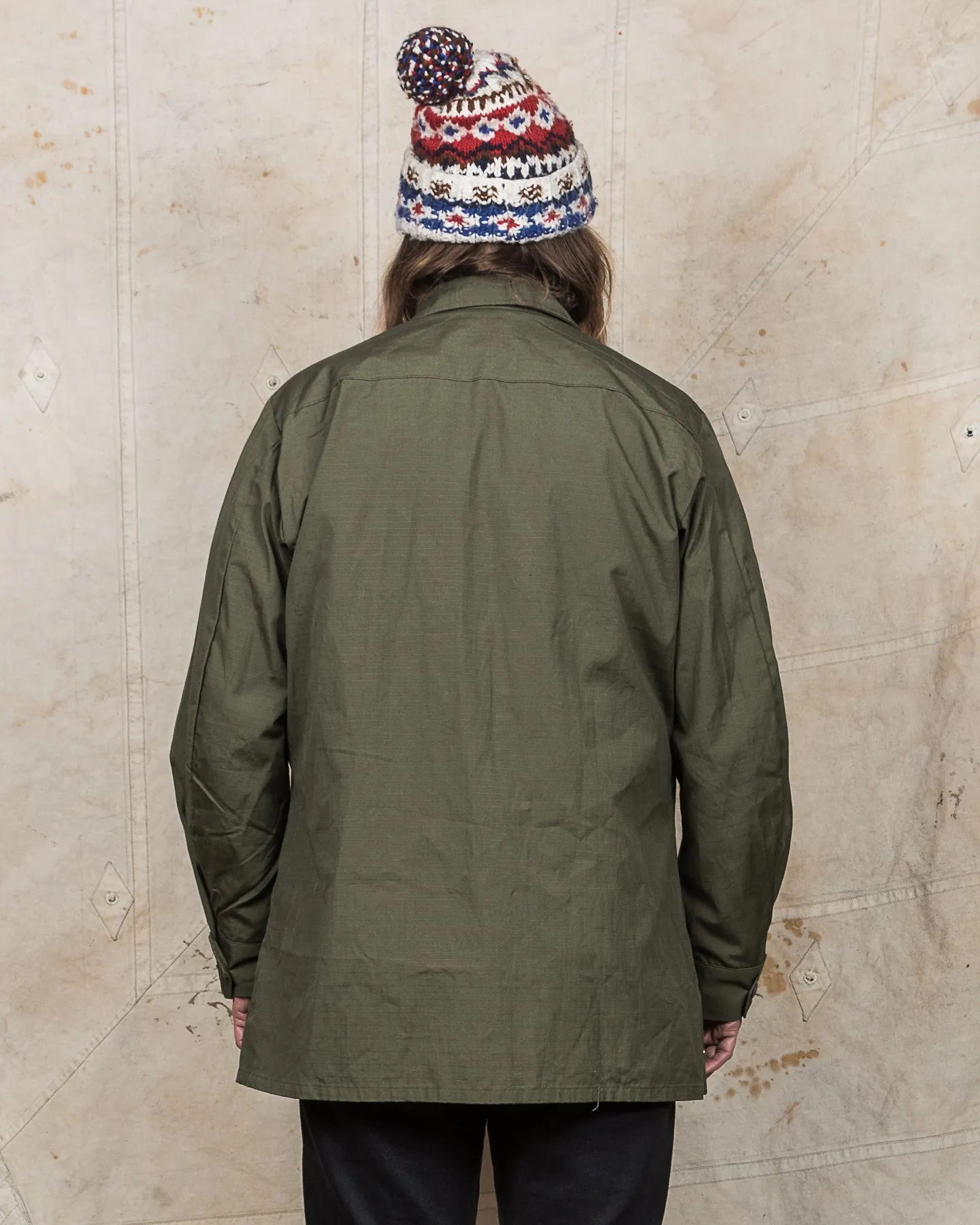 Vintage Deadstock 1969 US Army Ripstop Tropical Jacket Size: Large Long