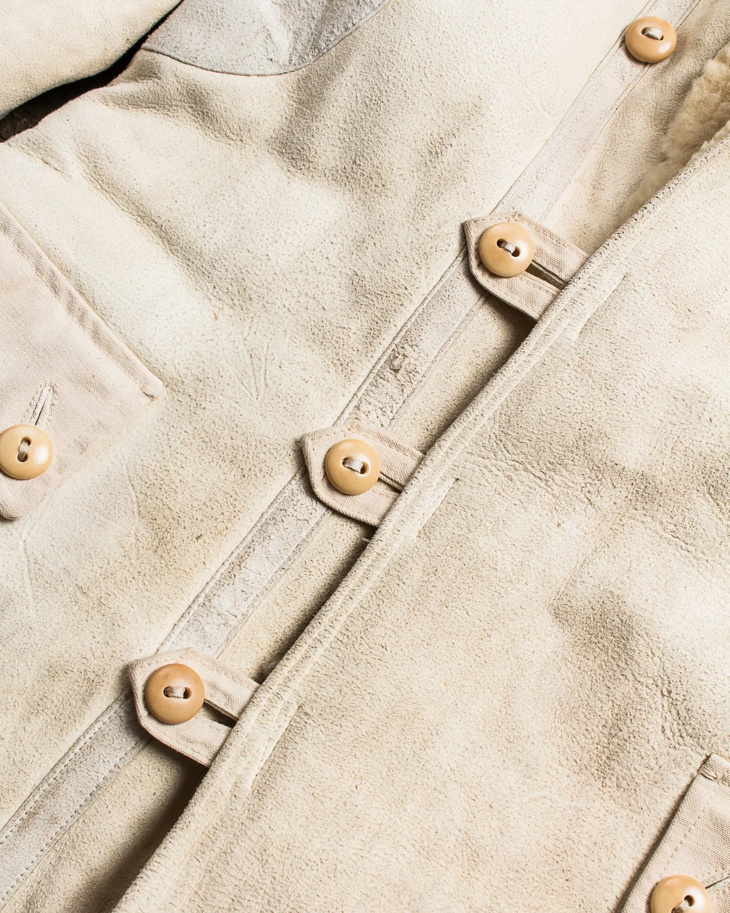 Vintage Swedish Army Shearling Survival Coat "Livpäls M/1916"