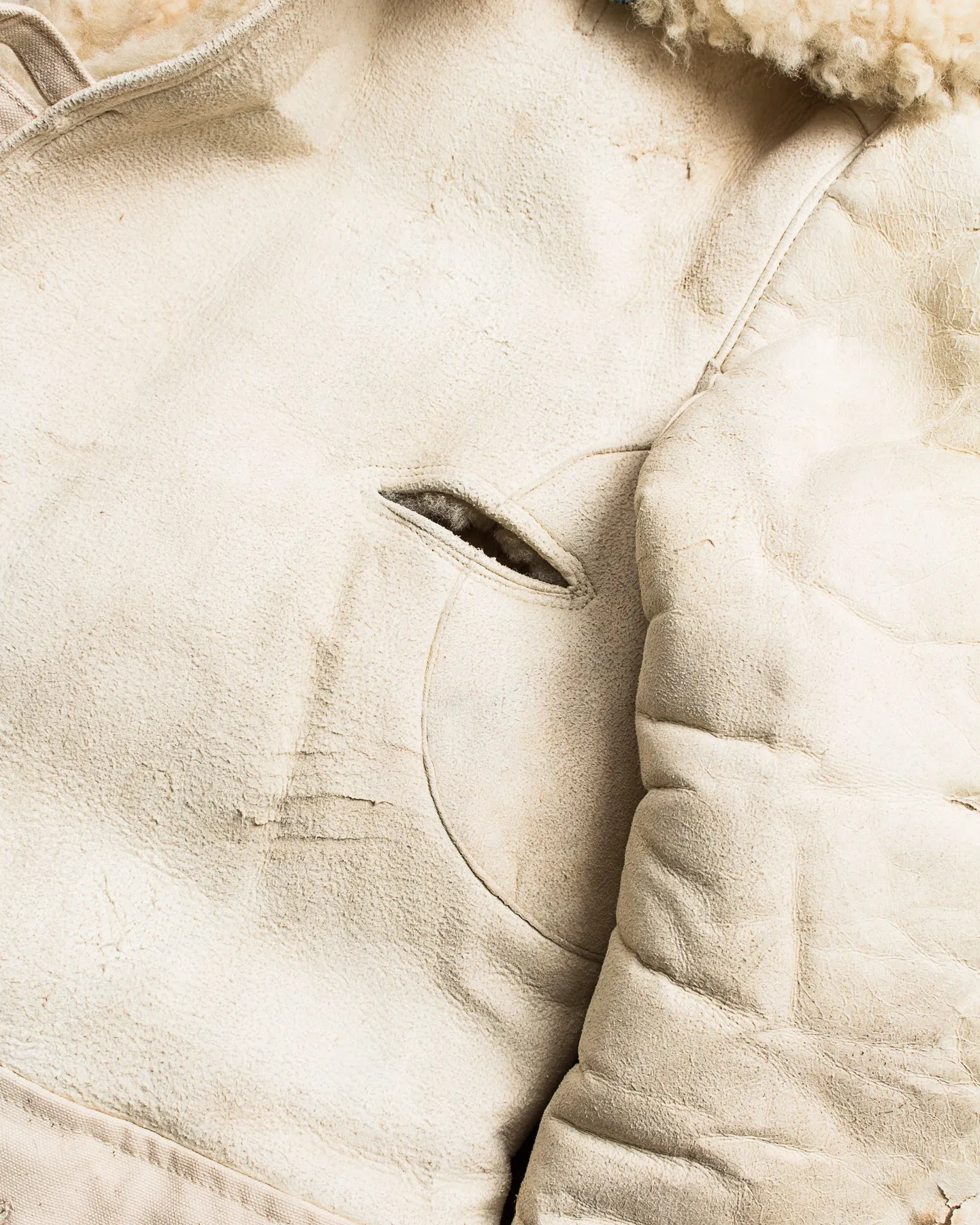 Vintage Swedish Army Shearling Survival Coat "Livpäls M/1916"