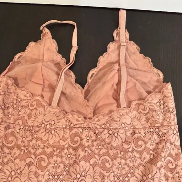We Are HAH (Hot As Hell) Smarty Pants Bodysuit Copper Rose Size L - NWT