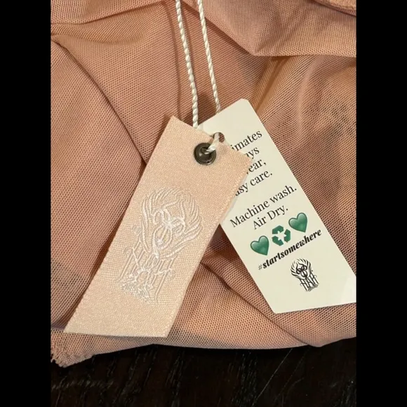 We Are HAH (Hot As Hell) Smarty Pants Bodysuit Copper Rose Size L - NWT