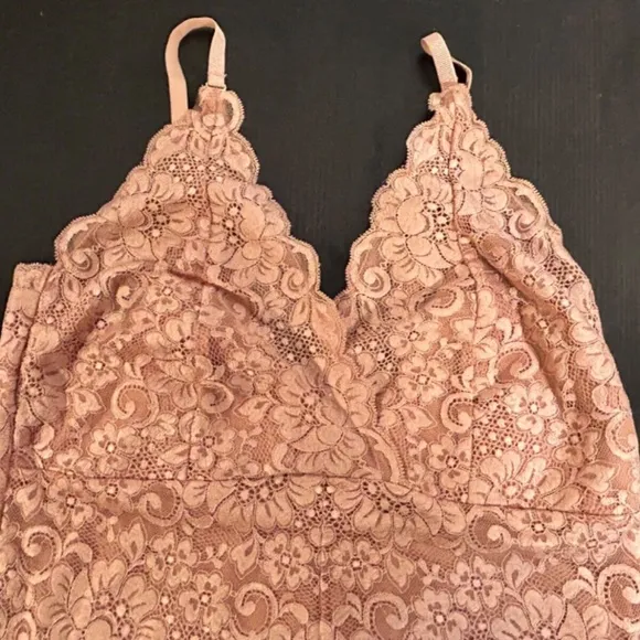 We Are HAH (Hot As Hell) Smarty Pants Bodysuit Copper Rose Size L - NWT