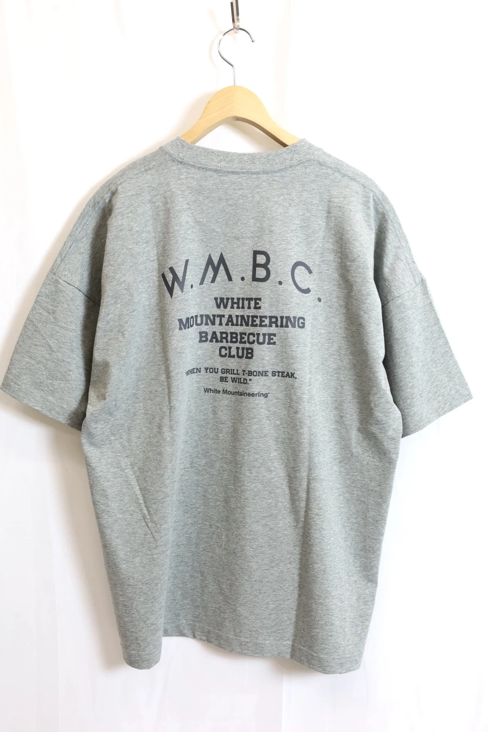 White Mountaineering / Steak T-Shirt-Light Gray
