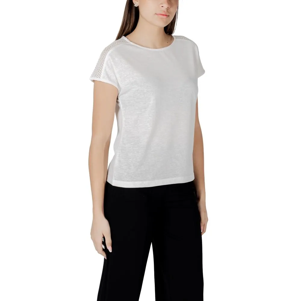 White Polyester Tops & T-Shirt
