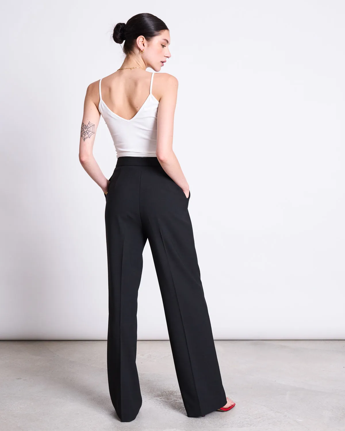 WIDE PANTS CORALIA BLACK