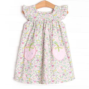 Wildberry Wonder Applique Dress, Blue