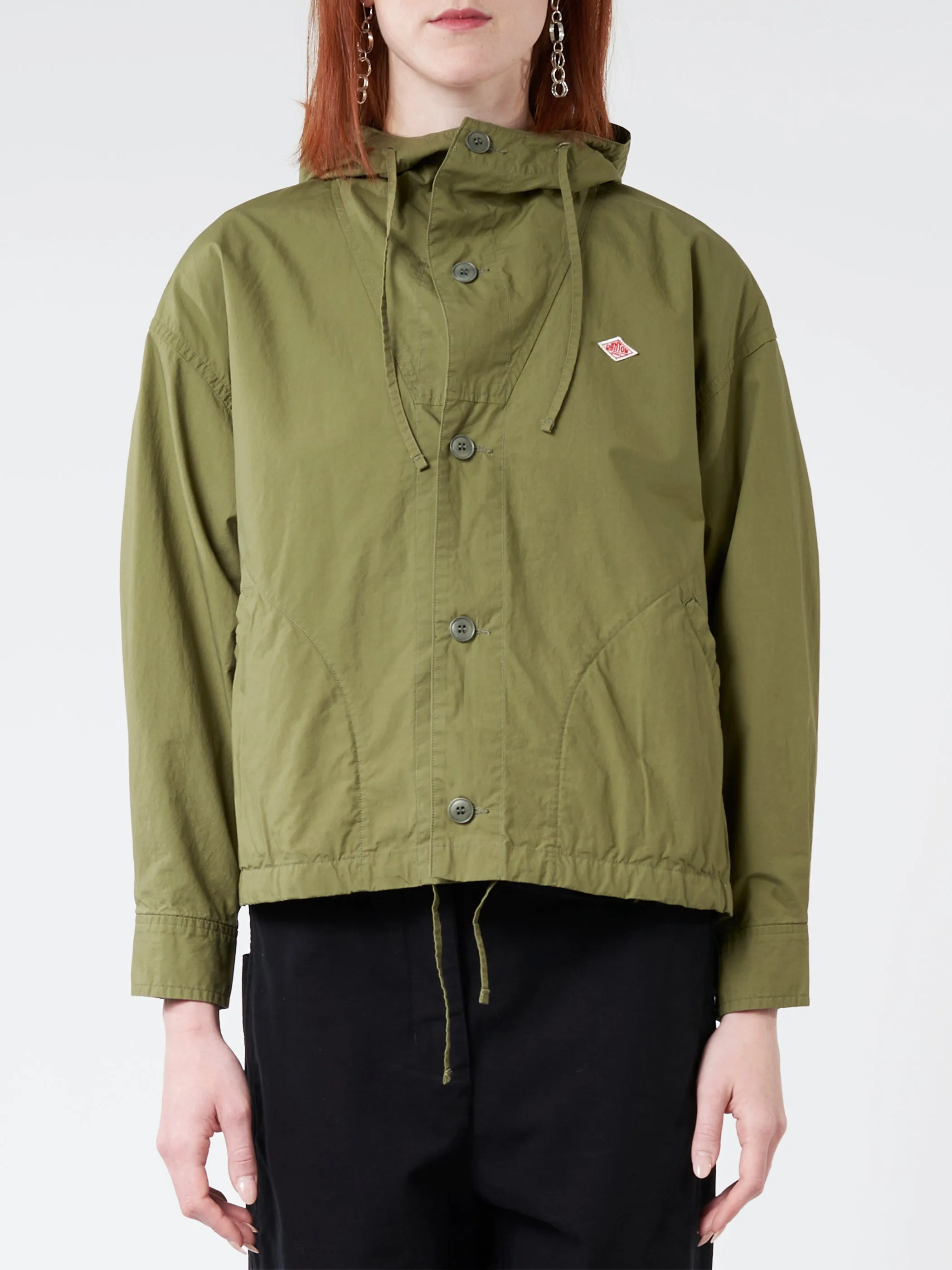 Women's Cotton Weather Hooded Short Jacket
