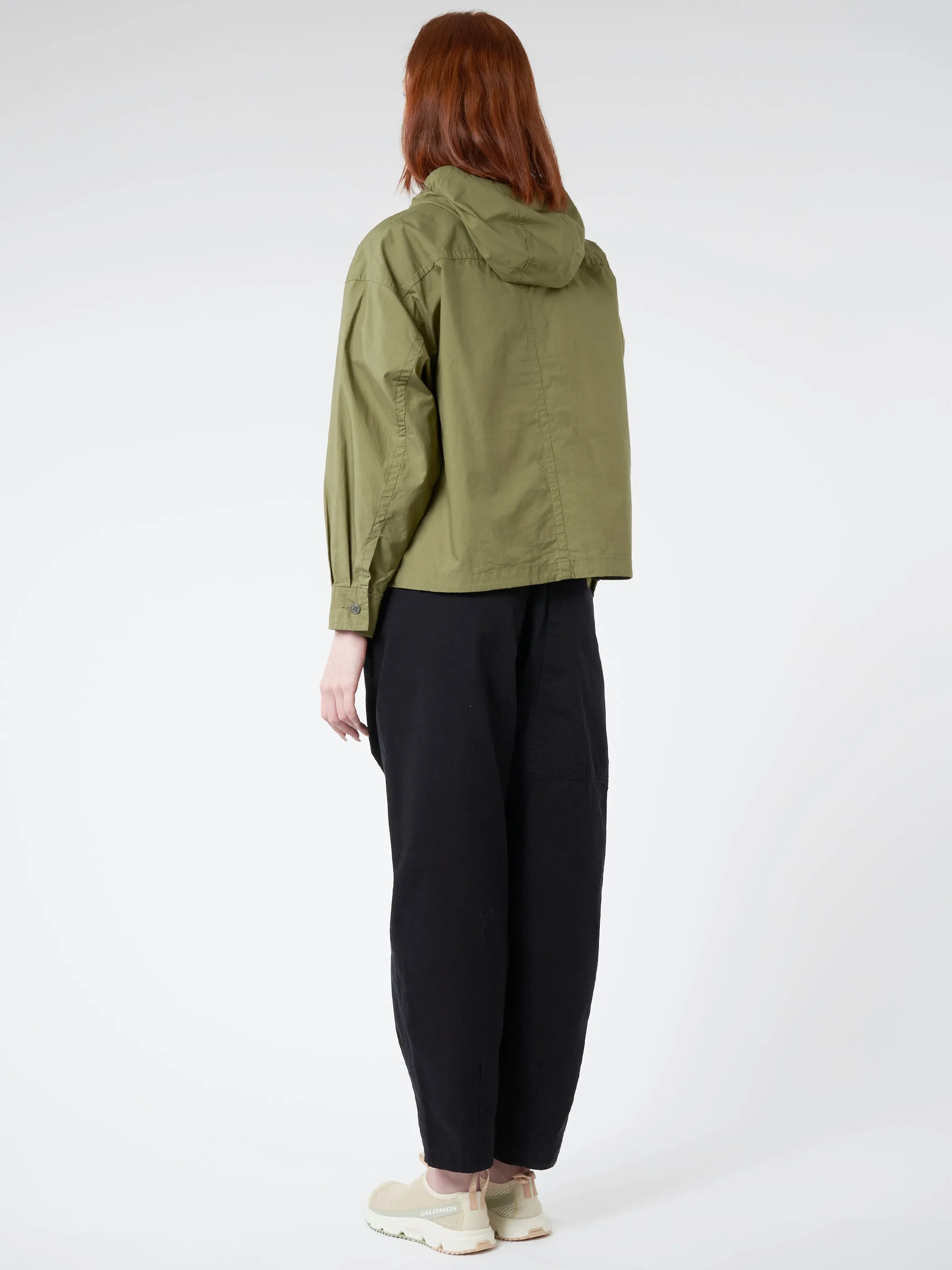 Women's Cotton Weather Hooded Short Jacket