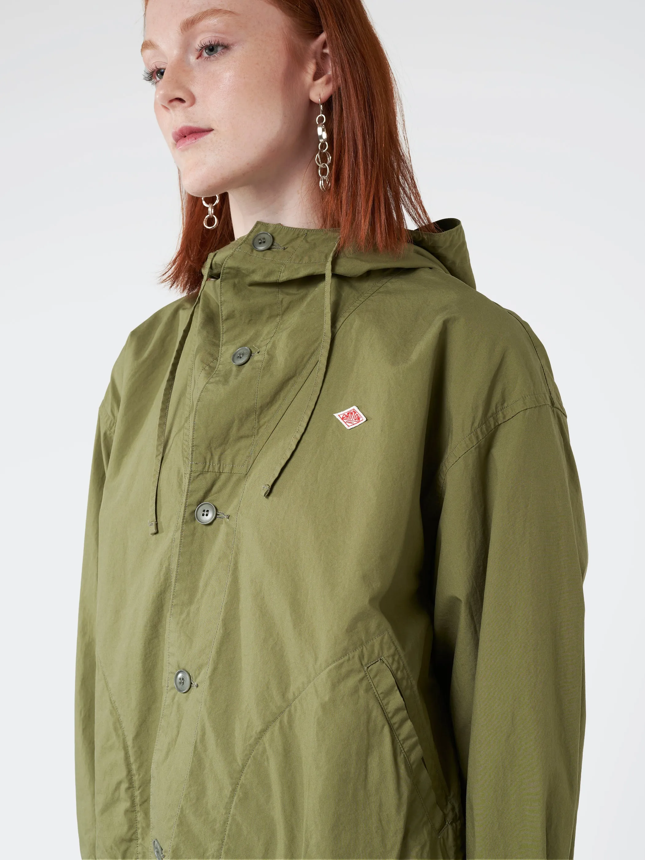 Women's Cotton Weather Hooded Short Jacket