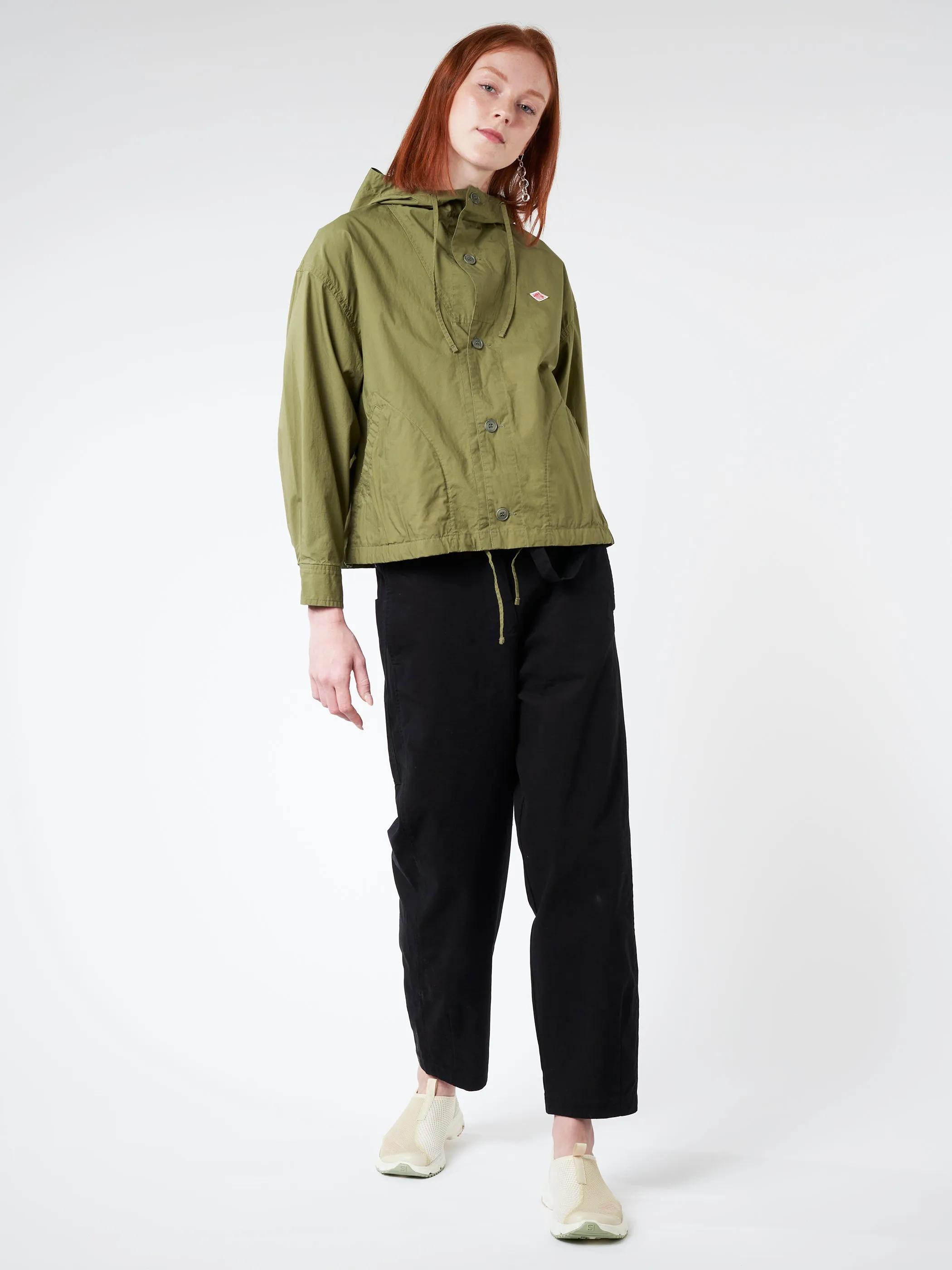 Women's Cotton Weather Hooded Short Jacket