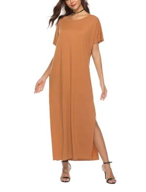 Women's Large Swing Solid Color Dress