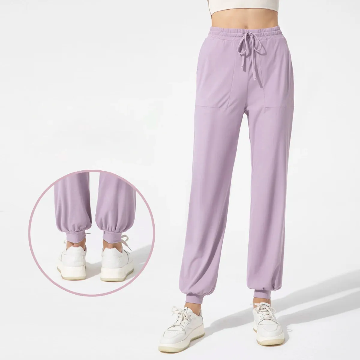 Women's Loose Fit Quick Dry Sweatpants - Gym Fitness Running Trousers