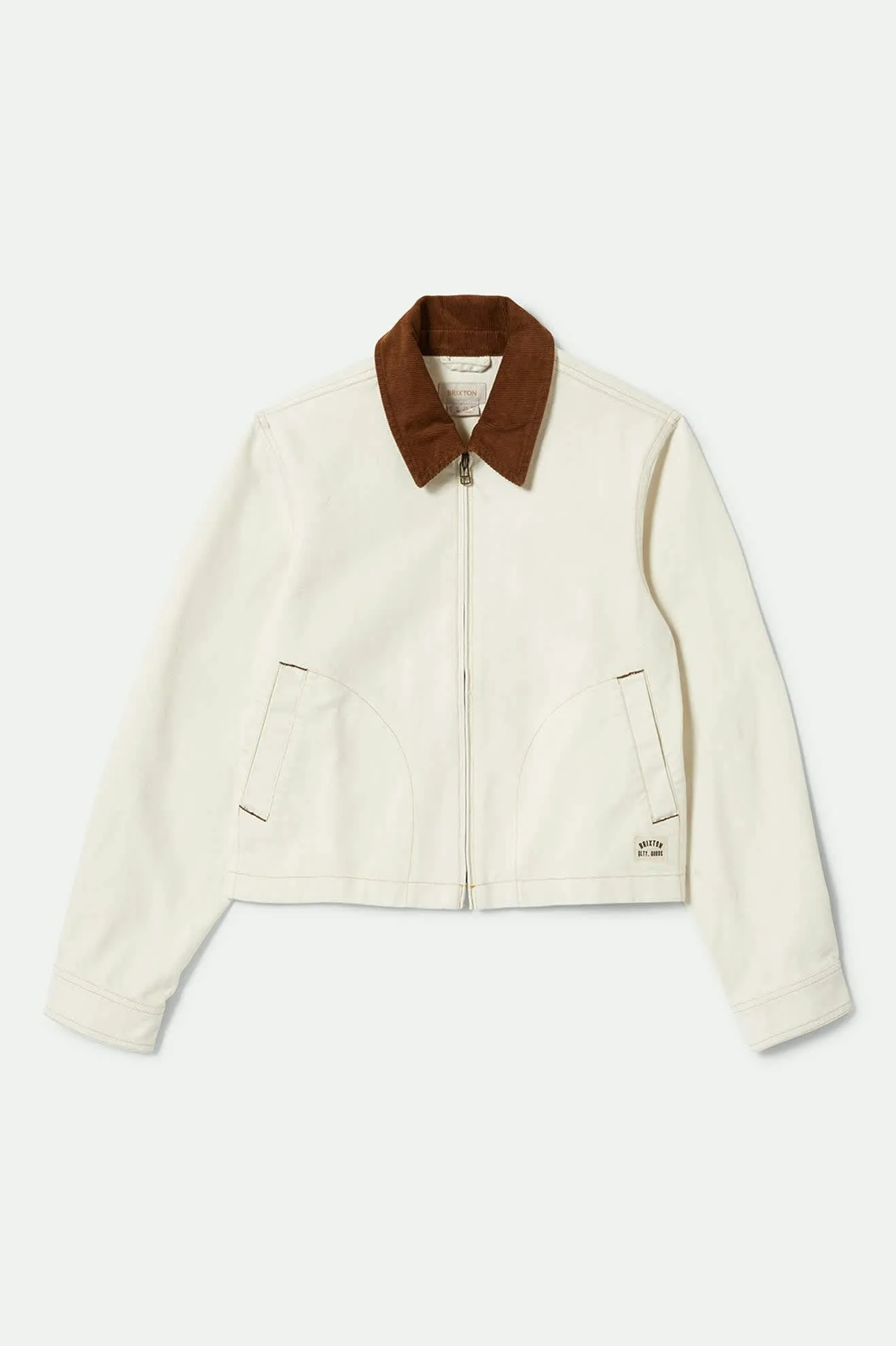 Womens Mechanics Garage Zip Jacket | Egret White