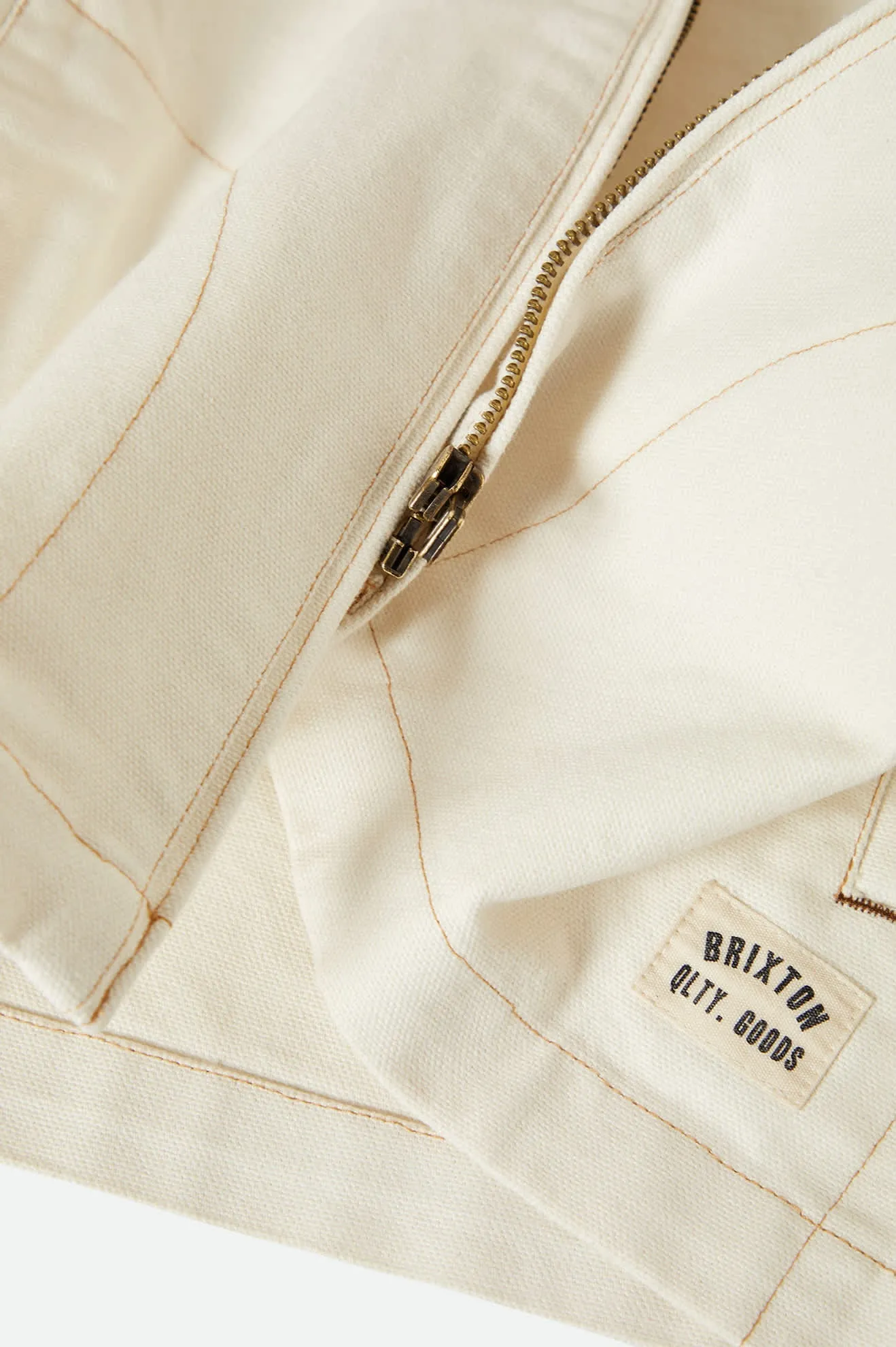 Womens Mechanics Garage Zip Jacket | Egret White