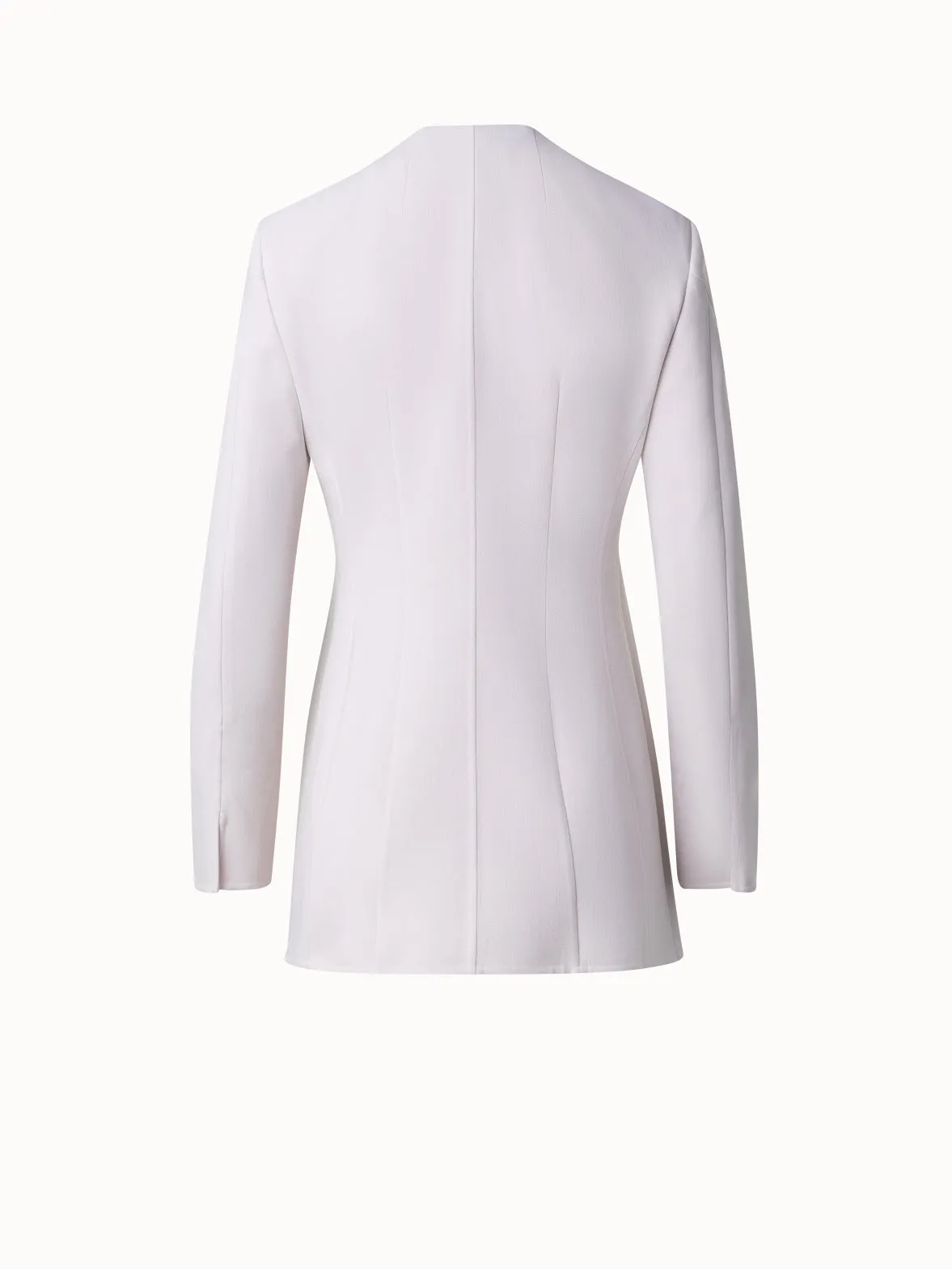 Wool Stretch Double-Face Long Jacket