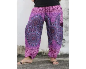 XL boho Pants/Bohemian Pants /Gypsy Harem Pants/Women Hippie Pants/Comfy Harem Pants with a Pocket